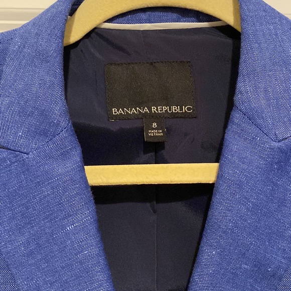 Banana Republic blue blazer size 8 - Picture 2 of 5